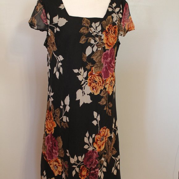 American Angel Floral Chiffon Beaded Maxi Dress - Picture 1 of 6